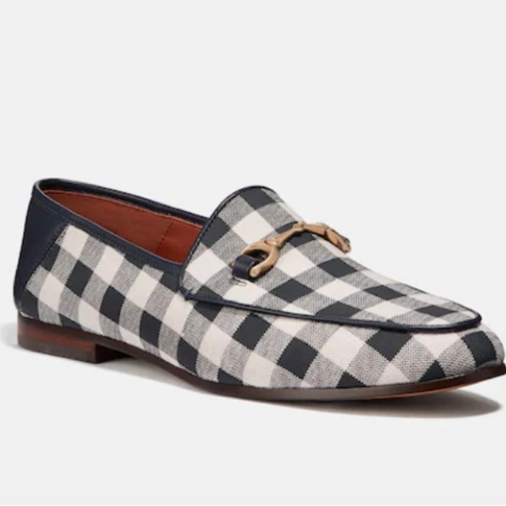 Coach Haley Loafer with gingham print